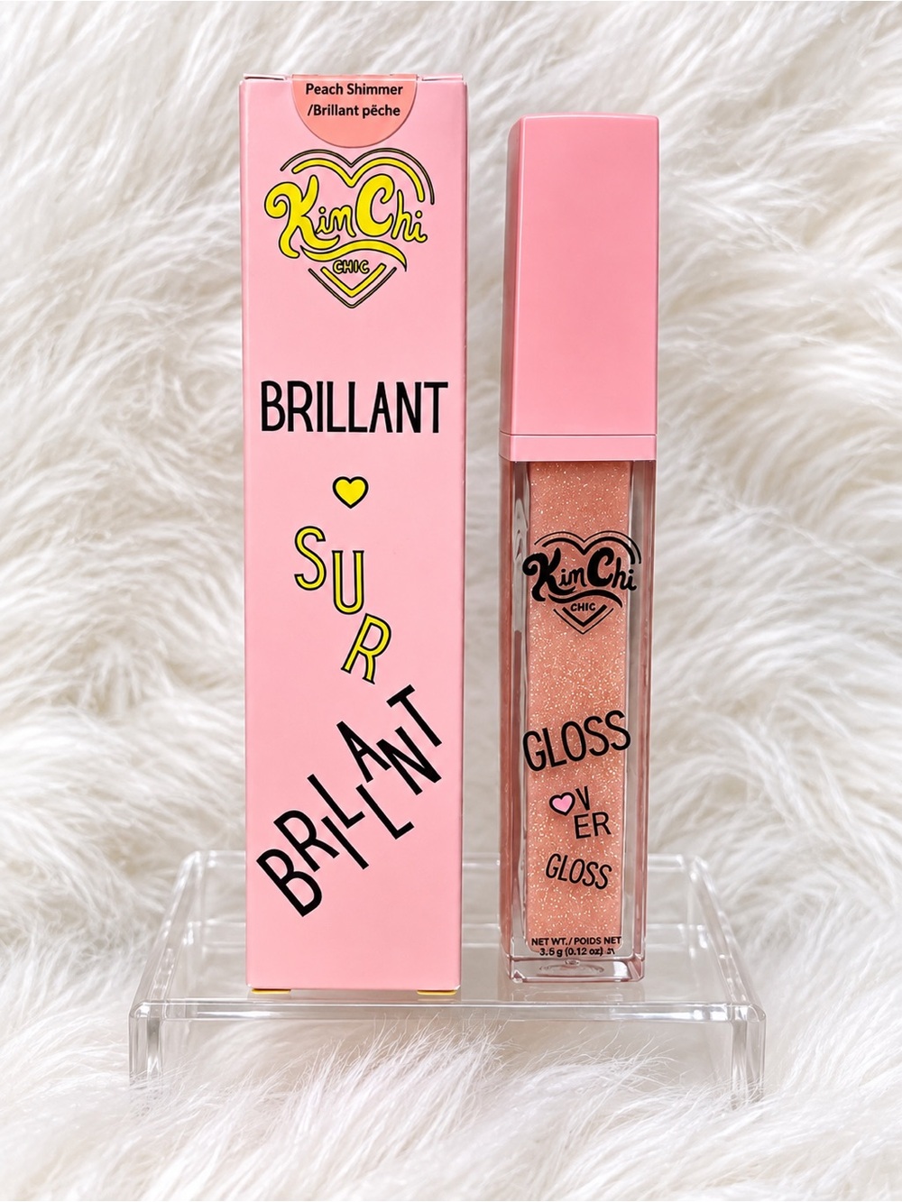 ✨ KimChi Chic Beauty Gloss Over Gloss in Peach Shimmer! ✨